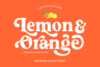 Fresh Citrus Fonts for Bright Web Design