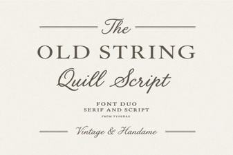 Creative Typography Using Old String Font Designs